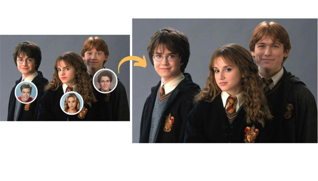 best face swap tool Multi Face Swaps For Harry Potter Groups